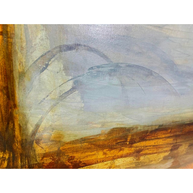 Large Abstract Landscape Oil Painting “Moon Light” by E. Remender For Sale - Image 10 of 15