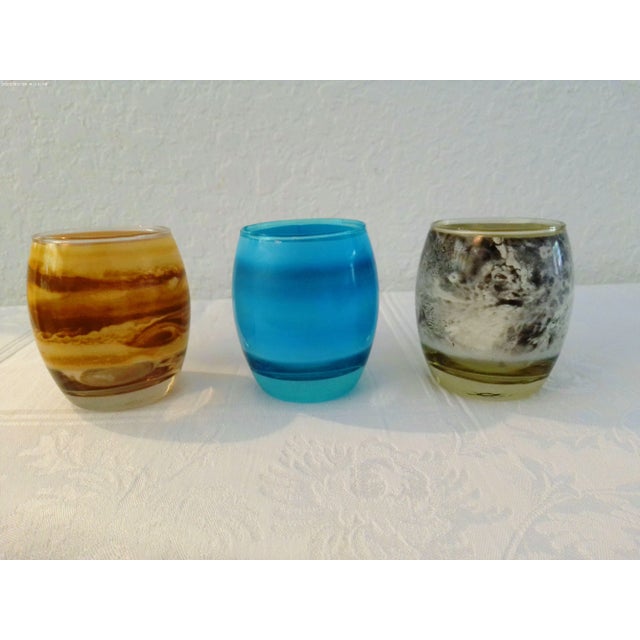 Celestial Planetary Glass Votive Candle Holders, Set of 8 For Sale - Image 4 of 4