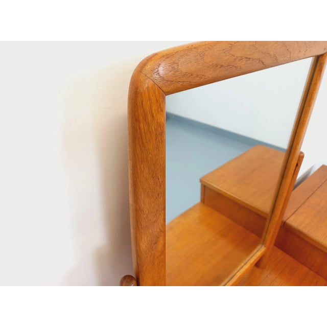 Small vintage Scandinavian teak sideboard/dressing table from the 1960s, attributed to Carlström & Co for Möbelfabrik,...