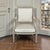 19th Century Louis XVI Painted Salon Armchair ~ Fauteuil retains its original painted finish, with a framework dressed in...