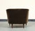Late 20th Century Midcentury Style Curved Back Italian Lounge Chair in Chocolate Mohair For Sale - Image 5 of 8