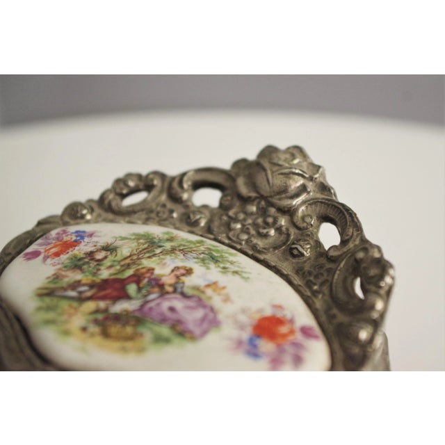 Metal Jewelry Box, 1950s For Sale - Image 4 of 10