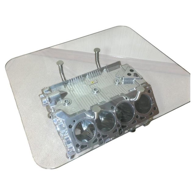 Metal Ferrari V8 Engine Block Coffee Table For Sale - Image 7 of 11