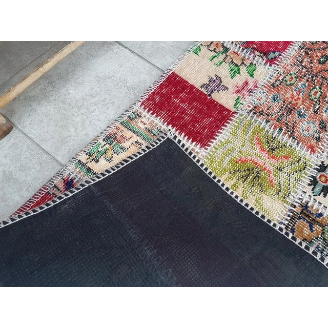 Turkish Vintage Striped Turkish Runner Rug For Sale - Image 3 of 10