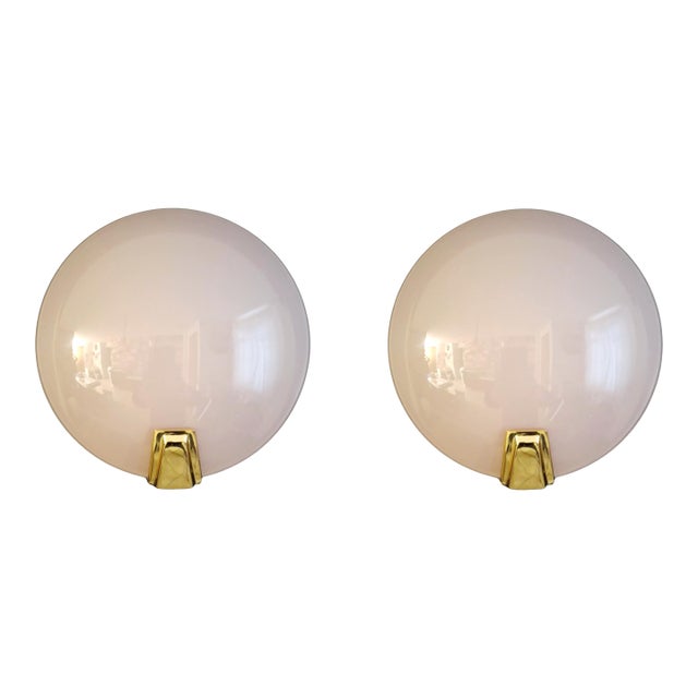 1980s Pink Murano Sconces, a Pair For Sale