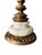 Stone Vintage Hollywood Regency Marble and Brass Table Lamps - a Pair For Sale - Image 7 of 7
