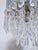 Chrome Vintage Tier Crystal Spear Chandelier With Hammered Chrome Crown For Sale - Image 8 of 9