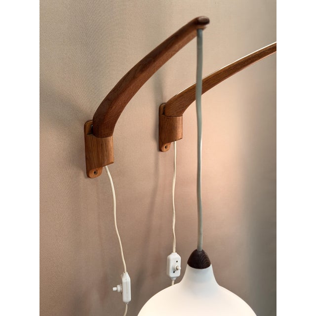 1950s Vintage Swedish Model 705 Wall Lamp by Uno & Östen Kristiansson for Luxus For Sale - Image 5 of 17