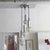 Mid-Century Modern Cascading German Glass & Nickel Chandelier 1970 For Sale - Image 3 of 10