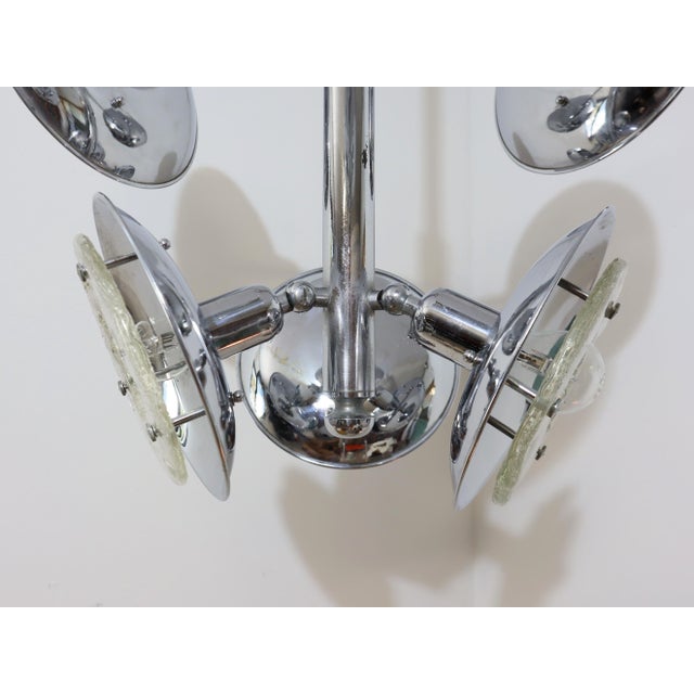 Esperia Chandelier in Chrome and Murano Glass, 1970s For Sale - Image 12 of 13