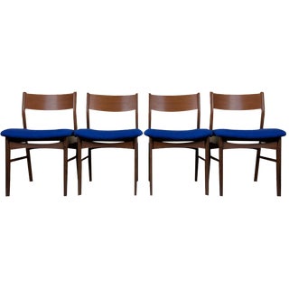 Danish Modern Teak Dining Chairs, 1960s, Set of 4 For Sale