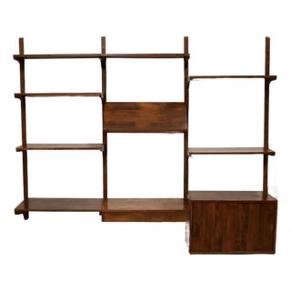Mid 20th Century Danish Modern Walnut Wall Unit For Sale