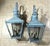 Large Pair of Vintage Solid Brass Wall Lanterns - 12”x 12”x 24” For Sale - Image 14 of 15