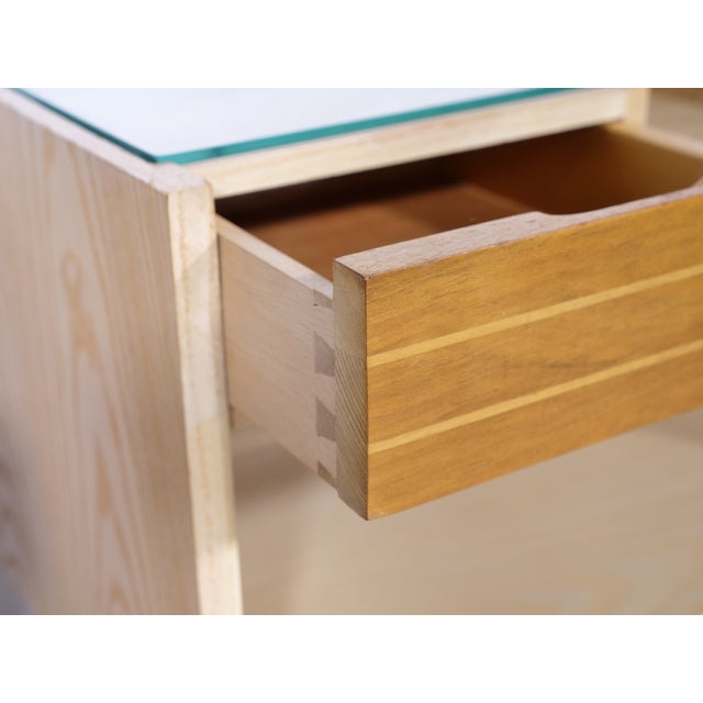 Mid-Century Modern Mid-Century Wooden Nightstands with Metal Legs, 1960s, Set of 2 For Sale - Image 3 of 14