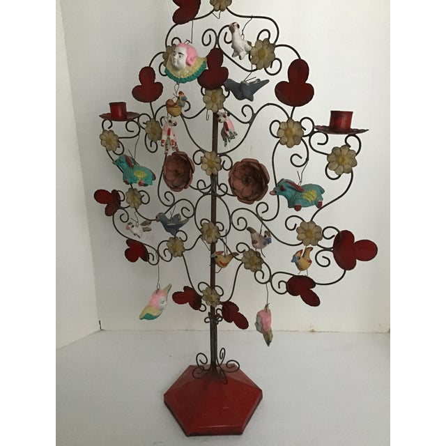 Vintage Aurelio Flores Style Mexican Folk Art Tree of Life Sculpture For Sale - Image 11 of 13