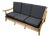 Bamboo Rattan Mid-Century Sofa For Sale