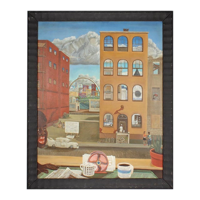 Oil on Canvas Painting of St. Louis by g.t. Tisori For Sale