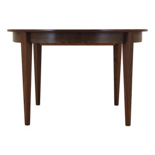 Vintage Danish Round Rosewood Table, 1970s For Sale