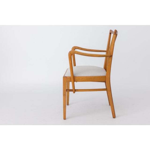 Vintage German Armchair in Beech Wood, 1950s For Sale - Image 4 of 11