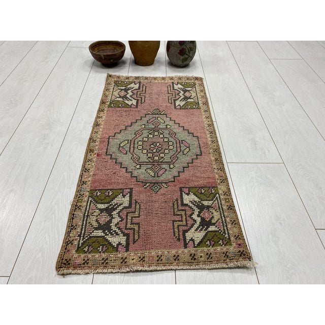 1950s Anatolian Floral Carpet For Sale - Image 4 of 5