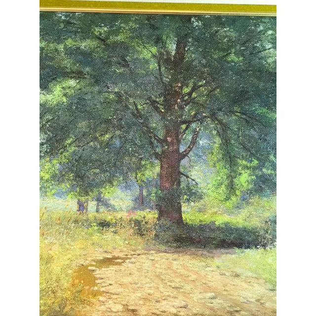 Framed Adolph Schulz Oak Tree in Sprigs Park Delavan, Wisconsin , Circa 1915 For Sale In Detroit - Image 6 of 9