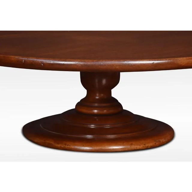 Large Mahogany Lazy Susan, 1890s For Sale - Image 3 of 4
