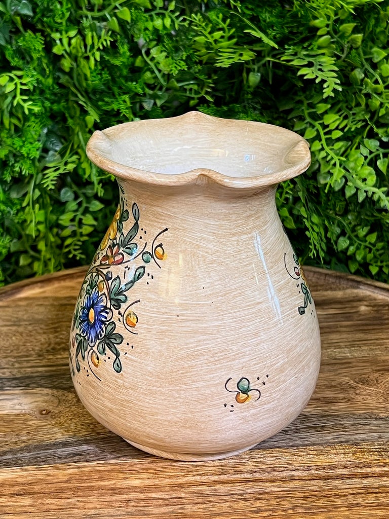 花瓶 　Baffni GuBBio　イタリア Vintage Hand-Painted Baffoni Gubbio Italian Vase | Chairish