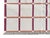 Not Yet Made - Made To Order Handmade Cotton Area Rug Cream, Raspberry Pink & Terracotta Red Windowpane Dhurrie - 9'x12' For Sale - Image 10 of 11