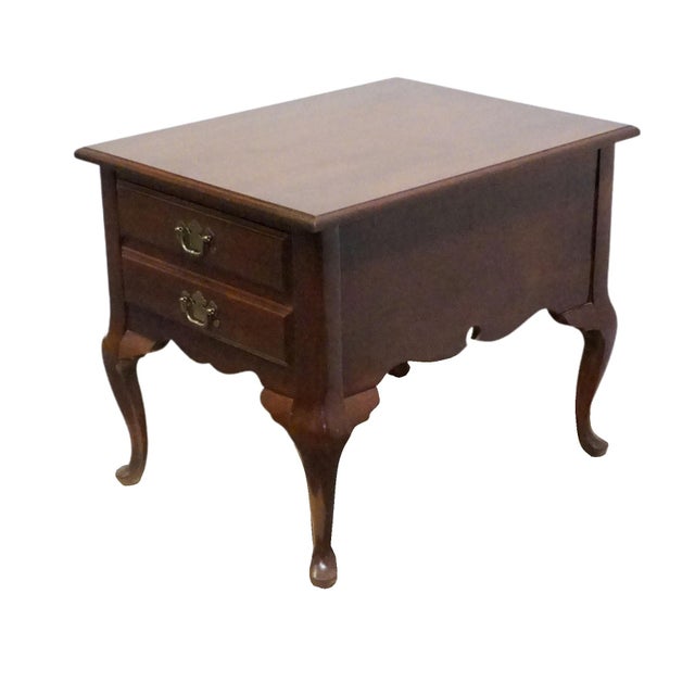BASSETT FURNITURE Solid Cherry Traditional Style 21" Accent End Table 22.5" High 21.5" Wide 27" Deep We specialize in high...