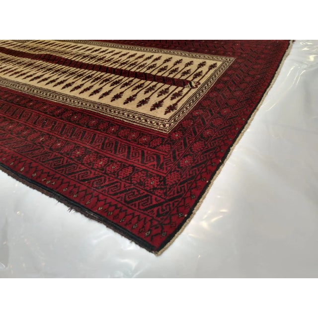1970s 1970's Super Fine Persian Baluchestan Rug , 3'1" X 5' For Sale - Image 5 of 7