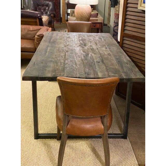 Timothy Oulton Sassafras & Iron Modern Dining Table For Sale - Image 11 of 13