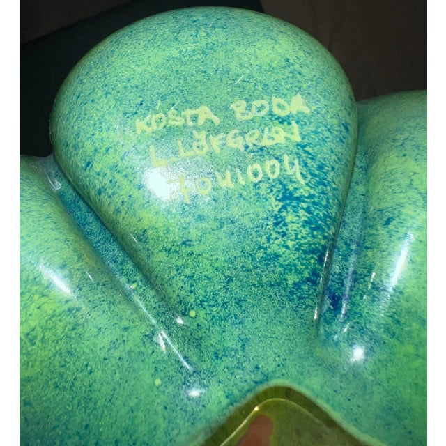 Stunning Art Vase by Art House, Kosta Boda Handblown by Swedish Artist, Ludvig Lofgren. Mid-Century Style. Vibrant!! For Sale In Los Angeles - Image 6 of 12