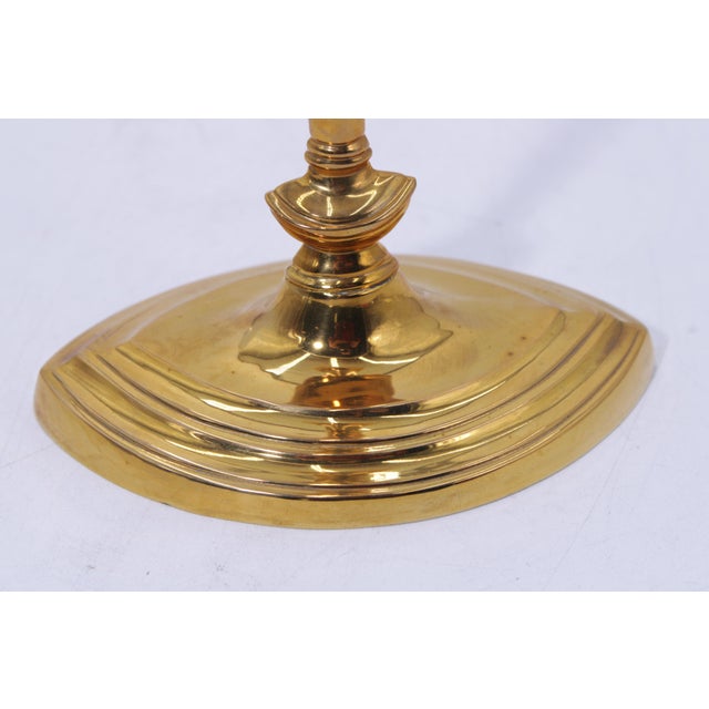 Traditional Mottahedeh Historic Natchez Brass Candlestick For Sale - Image 3 of 12