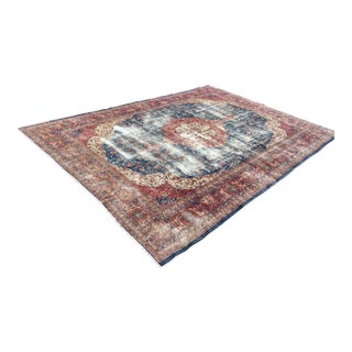 Early 1960's Turkish Handmade Area Rug - 136" X 188" For Sale