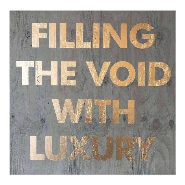 William Finlayson Jr. Acrylic on Reclaimed Wood Titled: Filling the Void Blue, 2017 For Sale