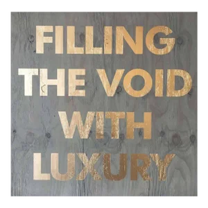 William Finlayson Jr. Acrylic on Reclaimed Wood Titled: Filling the Void Blue, 2017