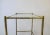 Brass Italian Brass Bamboo Bar Cart Table For Sale - Image 8 of 11