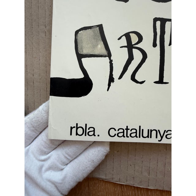 Abstract Joan Miró (1893–1983) – Galería Artema Barcelona 1980 – Original Vintage Exhibition Poster For Sale - Image 3 of 10