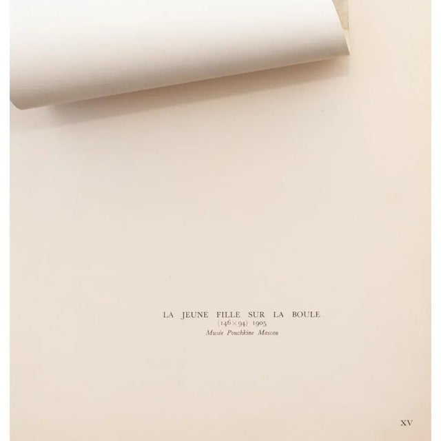 Paper 1955 After Pablo Picasso "Girl on a Ball", First French Edition Period Offset Lithograph For Sale - Image 7 of 10
