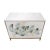Contemporary Pasargad Home Annabelle Silver Nightstand With Floral Front For Sale - Image 3 of 11