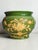 Large green and yellow glazed ceramic planter. Height 25 cm Diameter 33 cm Weight approximately 3 kg In good condition,...