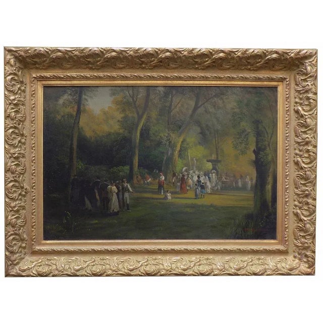 Mario Locatelli, Landscape Painting, Positillipo School, 2004, Oil on Canvas, Framed For Sale - Image 6 of 6