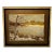 Vintage Original Landscape Winter Frozen Lake Oil on Canvas Signed by the Artist For Sale