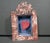 A charming artist-signed folk art wall sculpture with a sweet romantic message, “in my life,” above a recessed blue...