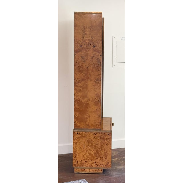 Italian Bookcase or Display Cabinet of Burr Sycamore - Two Available For Sale In Austin - Image 6 of 18
