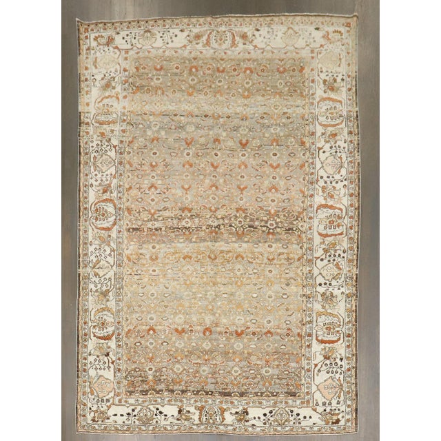 Persian Antique Zabihi Collection Persian Malayer Rug - 7' x 9'10" For Sale - Image 3 of 10