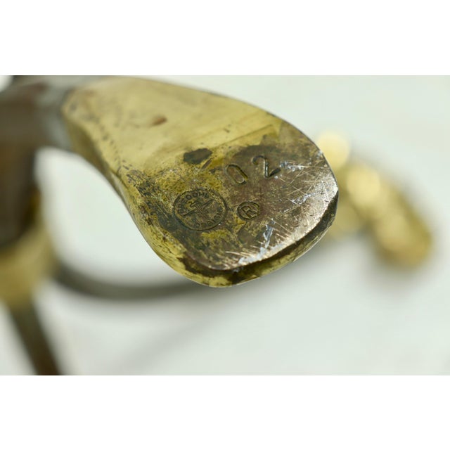 Coffee Table in Brass and Forged Iron by Manfred Bredohl, 1970s For Sale - Image 9 of 10