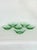 Depression Uranium Glass Green Small Ice Cream Dessert Dishes 725B - Set of 6 For Sale - Image 10 of 11