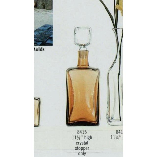 1980's Blenko Ice Cube Decanter For Sale - Image 14 of 14