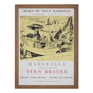 Vintage French Exhibition Poster from Yves Brayer, 1975 For Sale